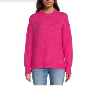 Side Button Crew Neck Sweater, Midweight